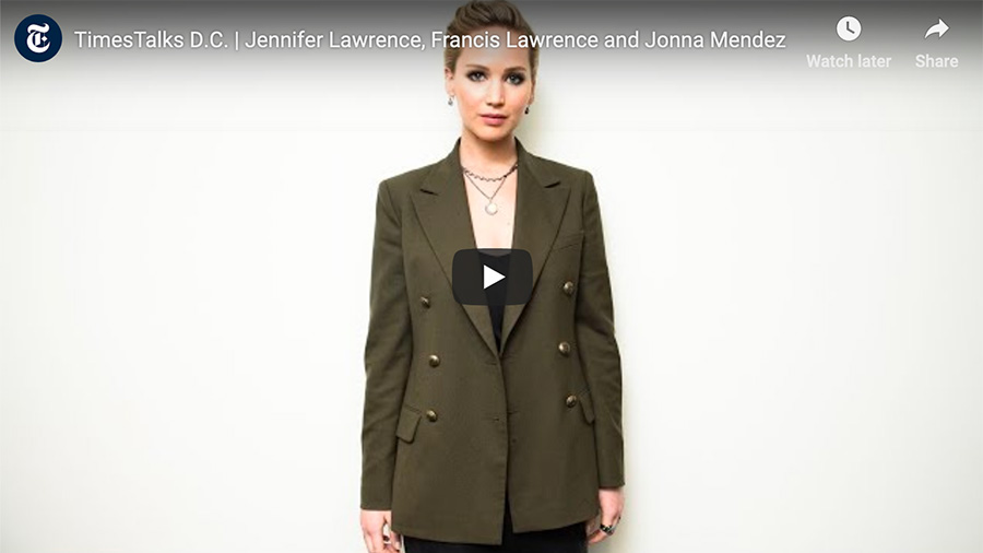 TimesTalks D.C. - Jennifer Lawrence, Francis Lawrence and Jonna Mendez